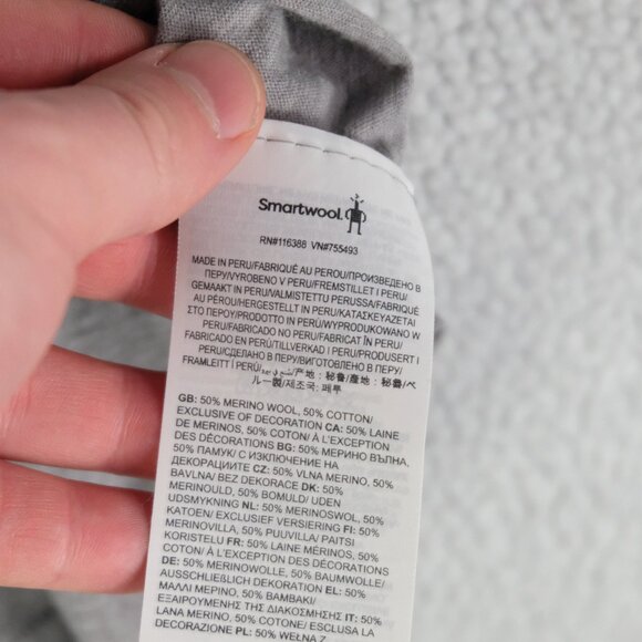 Smartwool T Shirt Mens Large Gray Short Sleeve Merino Wool Cotton Blend Graphic - Picture 8 of 9